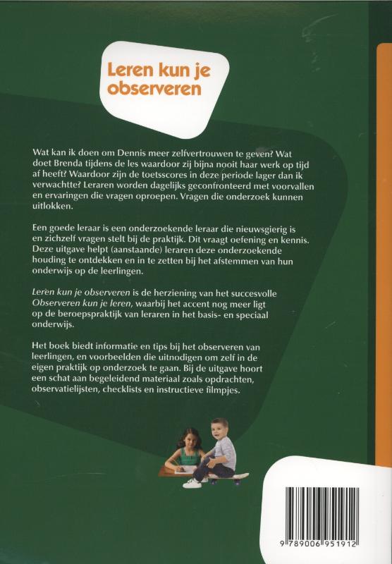 Achterkant van Leren kun je observeren