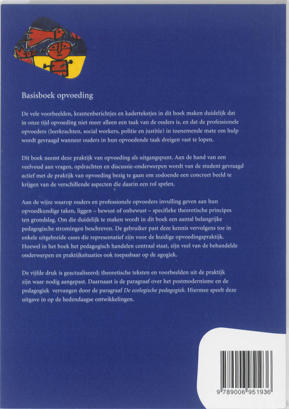Achterkant van Basisboek opvoeding