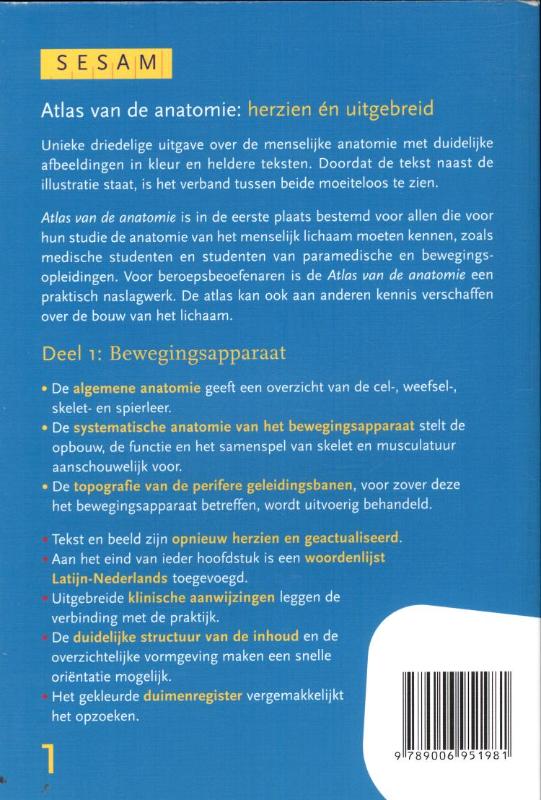 Achterkant van deel 1 Bewegingsapparaat