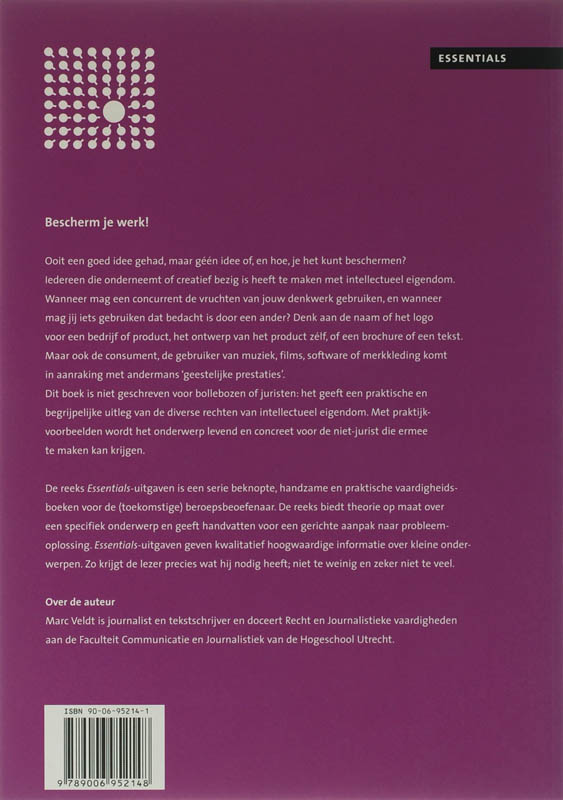 Achterkant van Bescherm je werk!