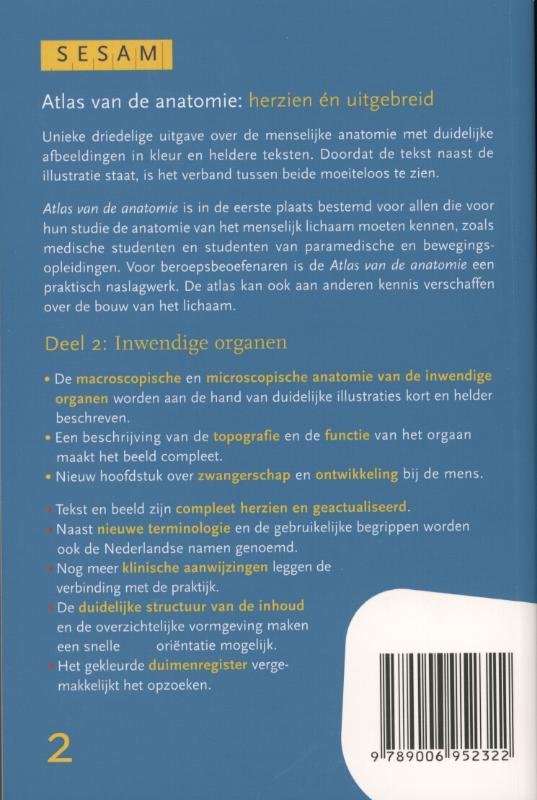 Achterkant van 2 Inwendige organen