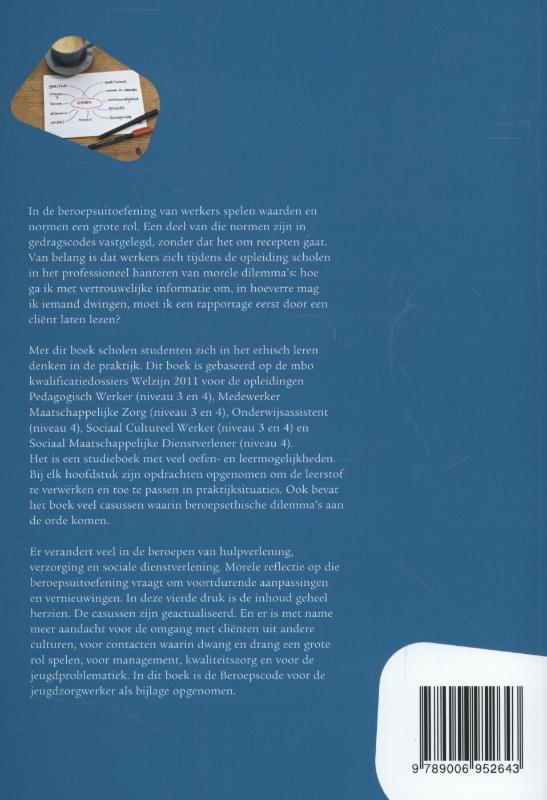 Achterkant van Ethisch leren denken