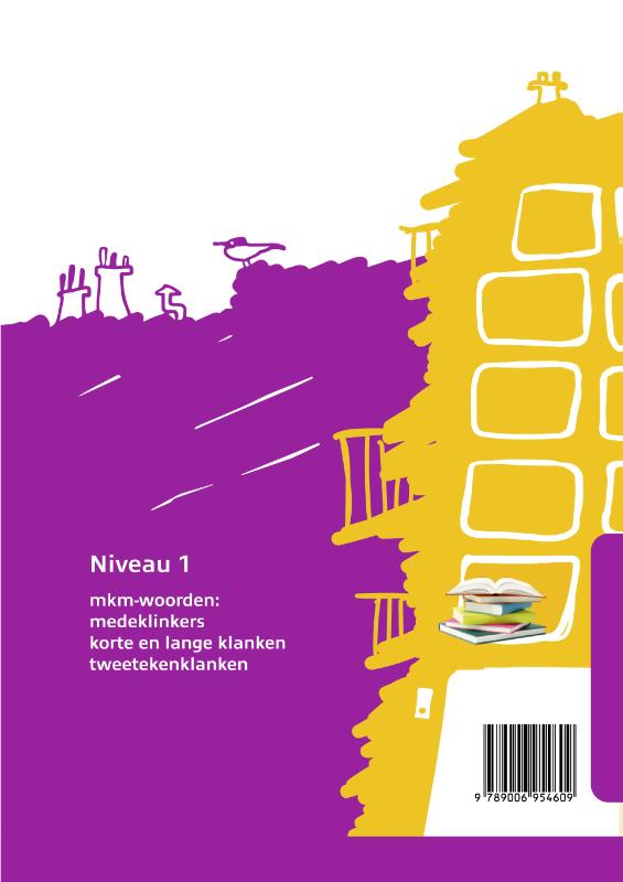 Achterkant van Spelling in de lift adaptief - werkboekjes niveau 1 (set van 5)