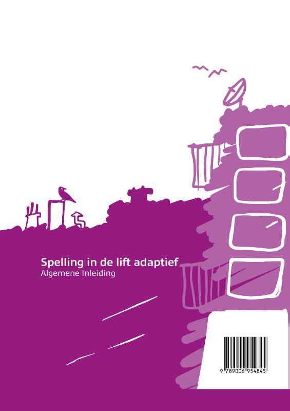 Achterkant van Handleiding Spelling in de lift adaptief compleet