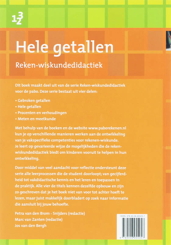 Achterkant van Reken- en wiskundedidactiek