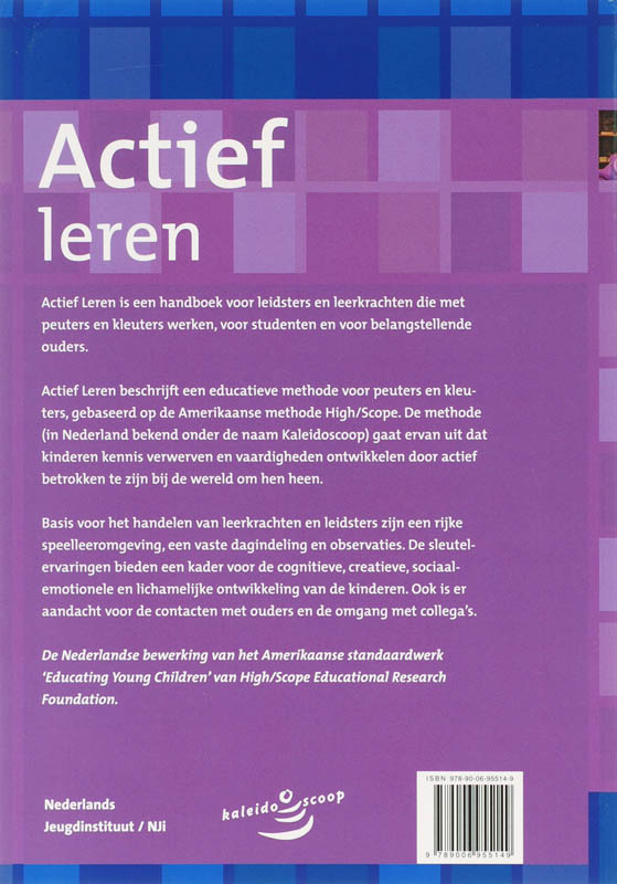 Achterkant van Actief leren