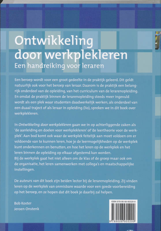 Achterkant van Ontwikkeling door werkplekleren