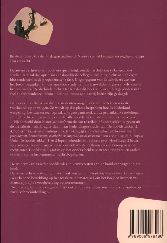 Achterkant van Recht