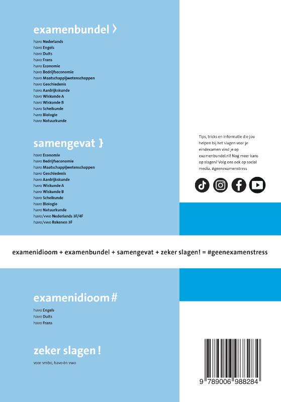 Achterkant van havo Aardrijkskunde