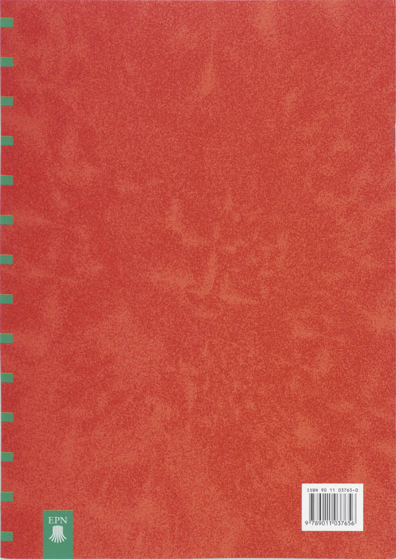 Achterkant van Werkschrift