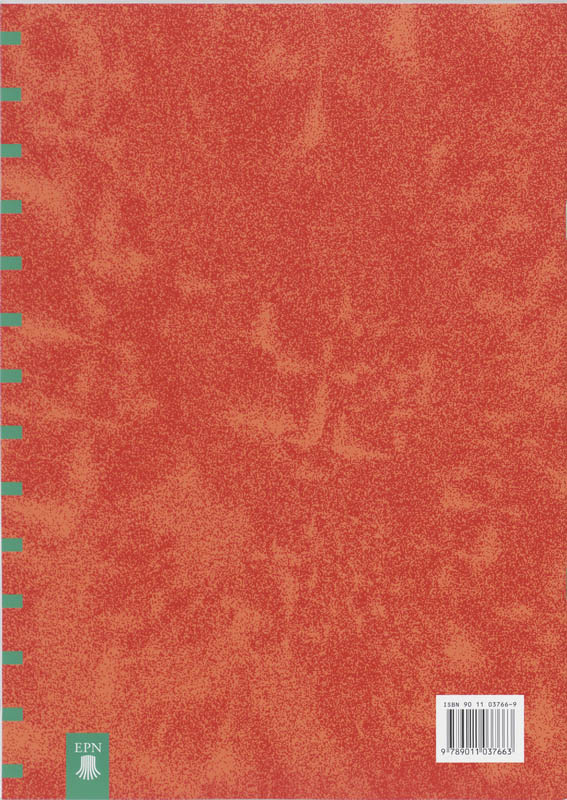 Achterkant van Werkschrift