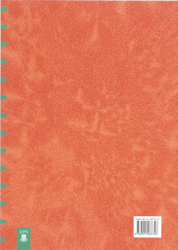 Achterkant van Werkschrift