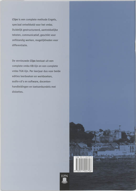 Achterkant van Workbook B