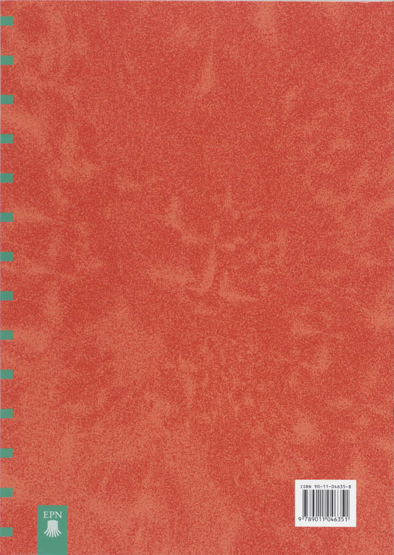 Achterkant van Werkschrift