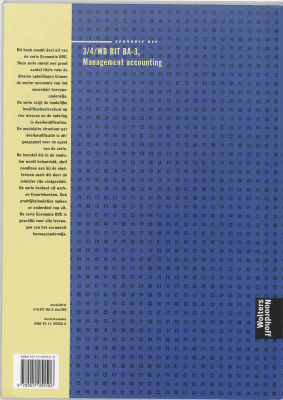 Achterkant van Bit BA-3 management accounting