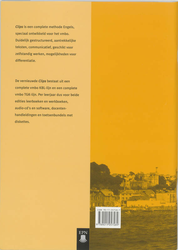 Achterkant van Werkboek A