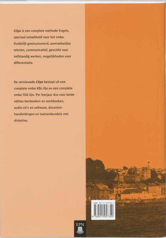 Achterkant van Workbook A