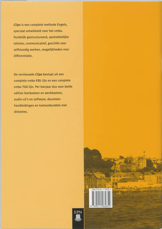 Achterkant van Werkboek A