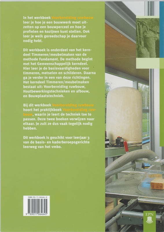 Achterkant van Werkboek
