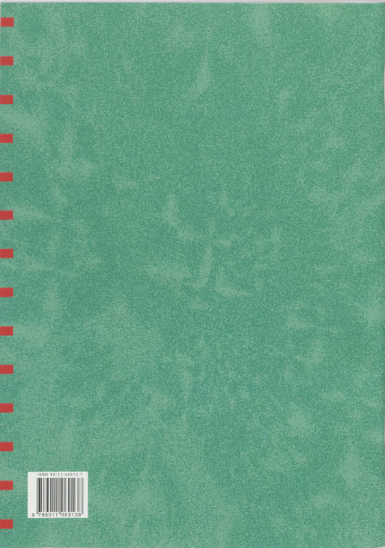 Achterkant van Werkschrift
