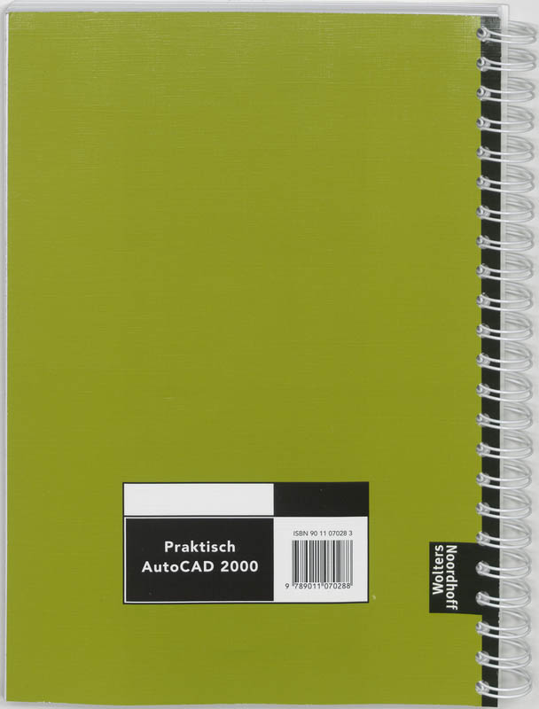Achterkant van Praktisch AutoCAD 2000
