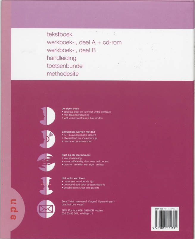 Achterkant van Tekstboek