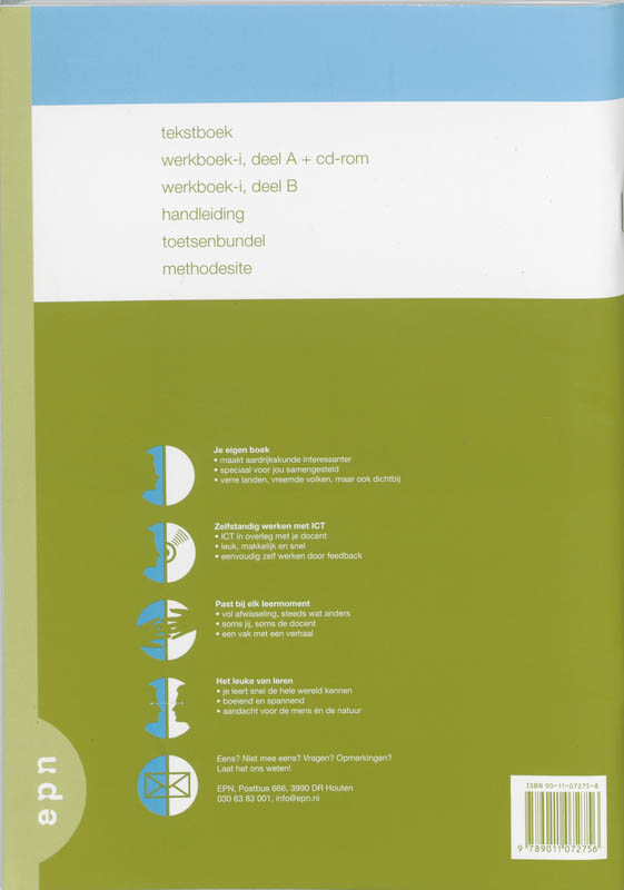 Achterkant van Werkboek B