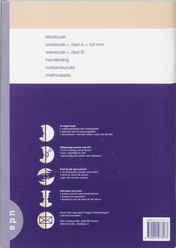 Achterkant van Werkboek-i A