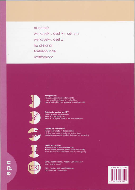 Achterkant van Werkboek-i deel B