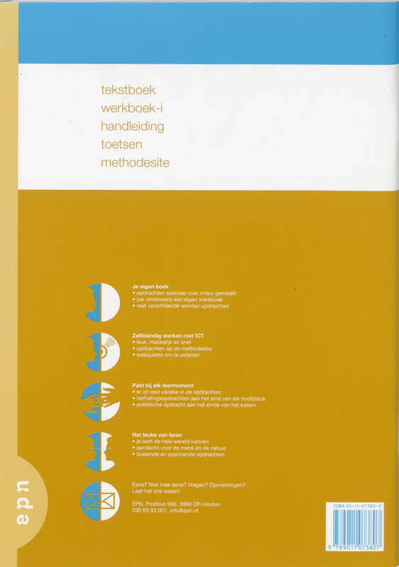 Achterkant van Werkboek