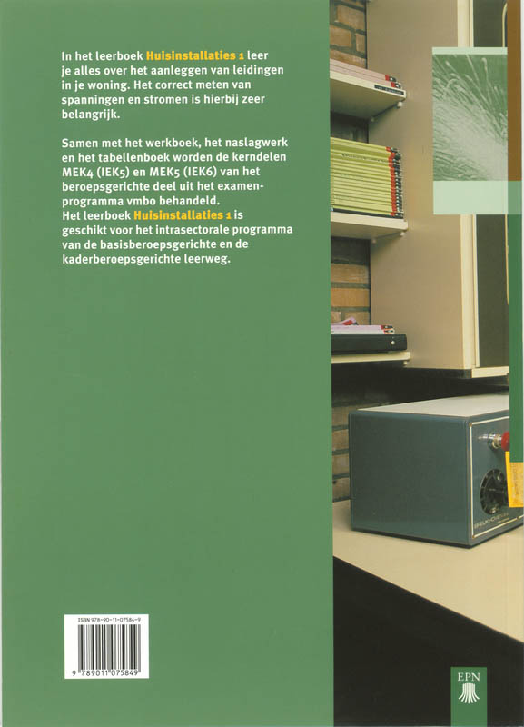 Achterkant van Leerboek