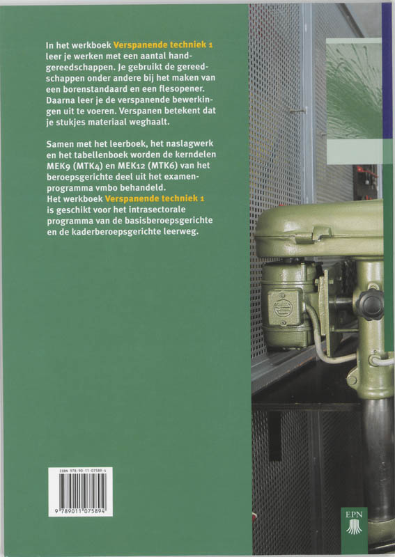 Achterkant van Werkboek