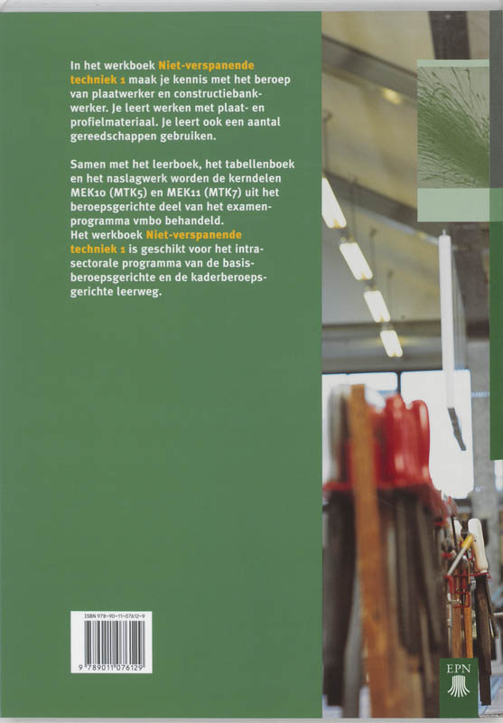 Achterkant van Werkboek
