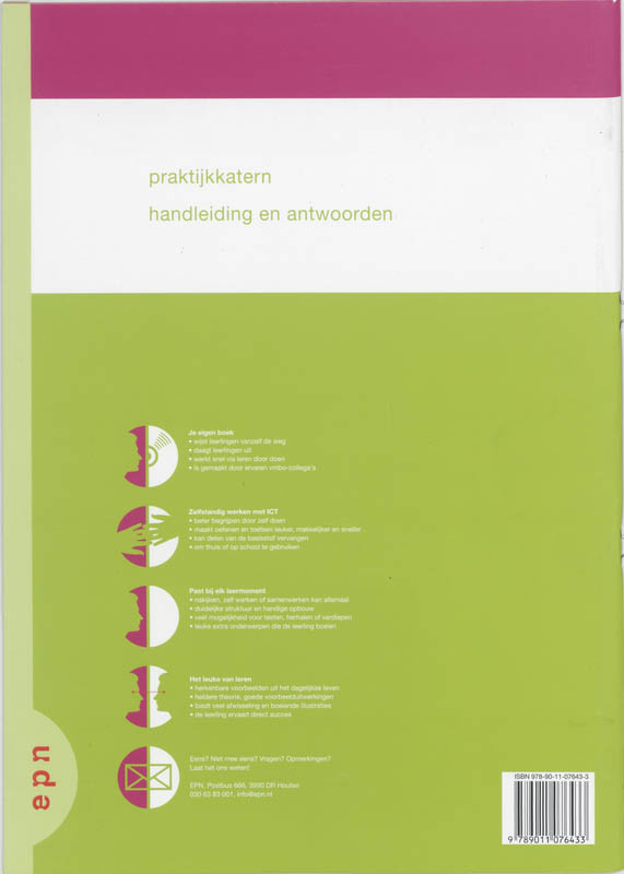 Achterkant van Praktijkkatern