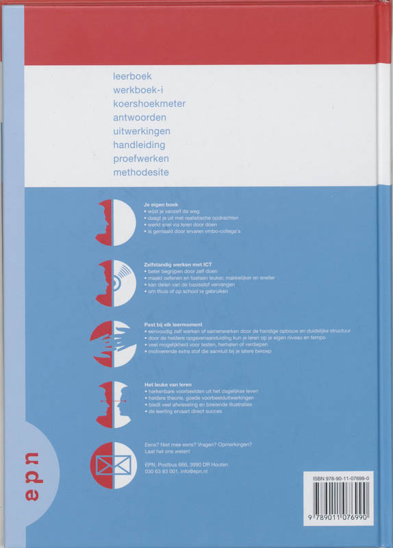 Achterkant van Leerboek