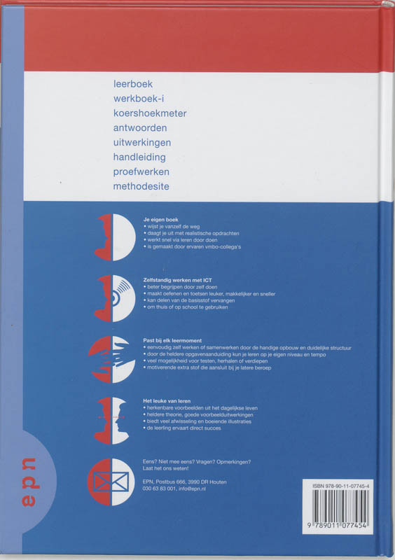 Achterkant van Leerboek