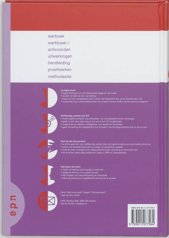 Achterkant van Leerboek