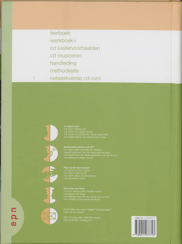 Achterkant van Leerboek