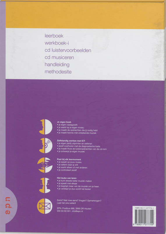 Achterkant van Leerlingenboek