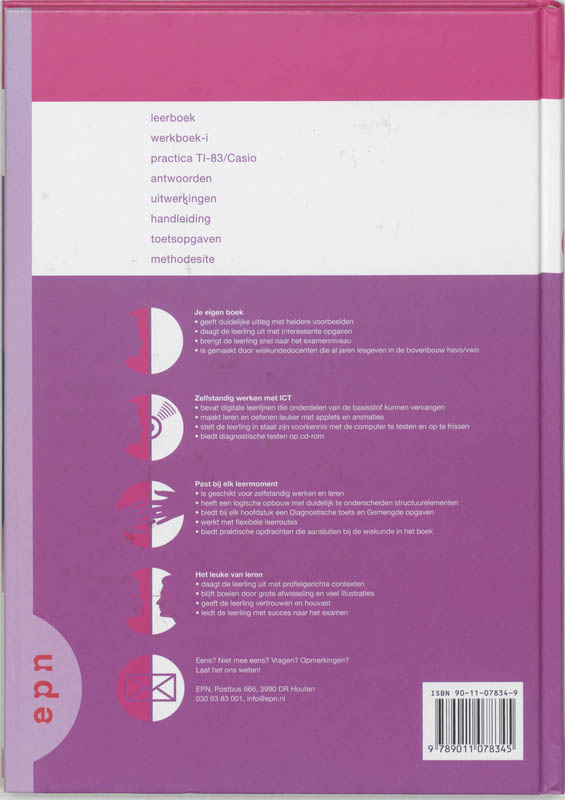 Achterkant van Leerboek