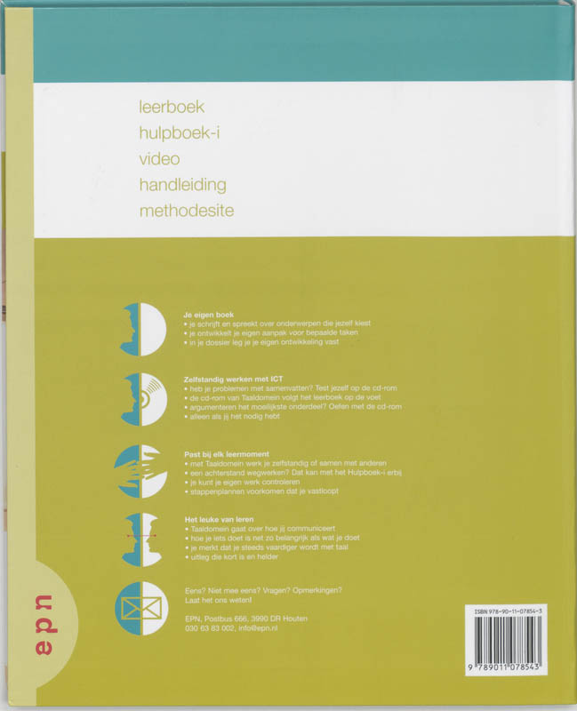 Achterkant van Leerboek