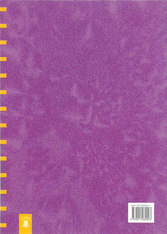Achterkant van Werkschrift