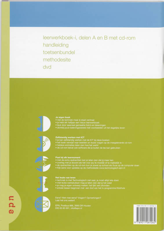 Achterkant van Leer/werkboek