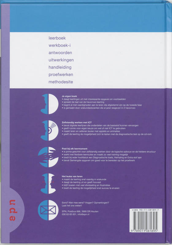 Achterkant van Leerboek