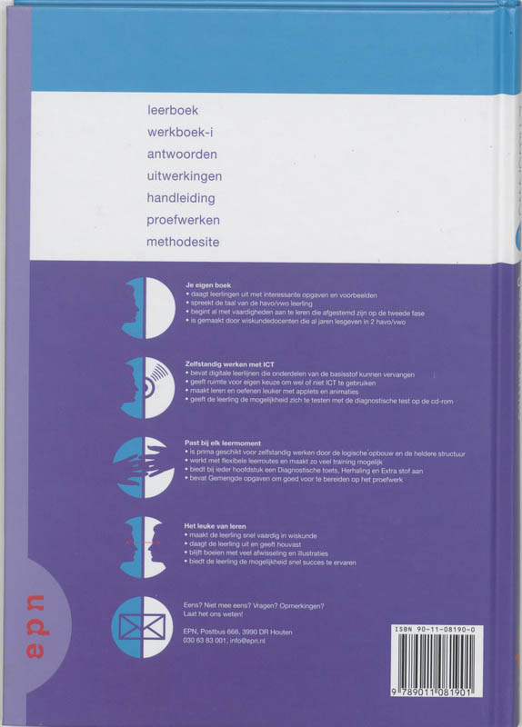 Achterkant van Leerboek