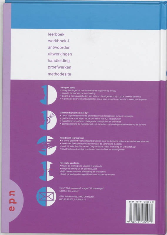Achterkant van Leerboek