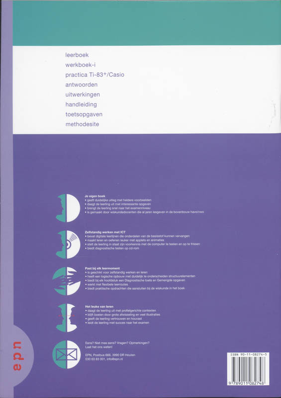 Achterkant van Werkboek I