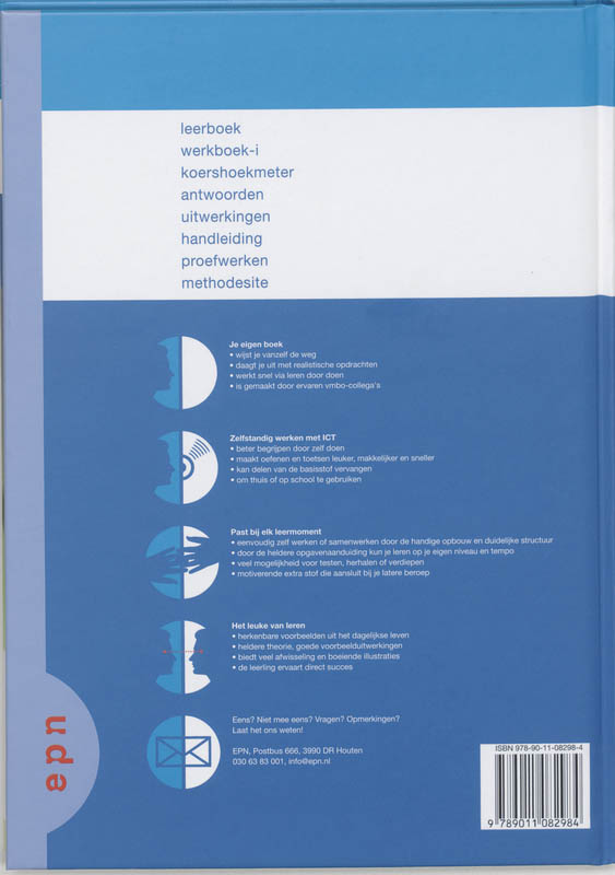 Achterkant van Leerboek