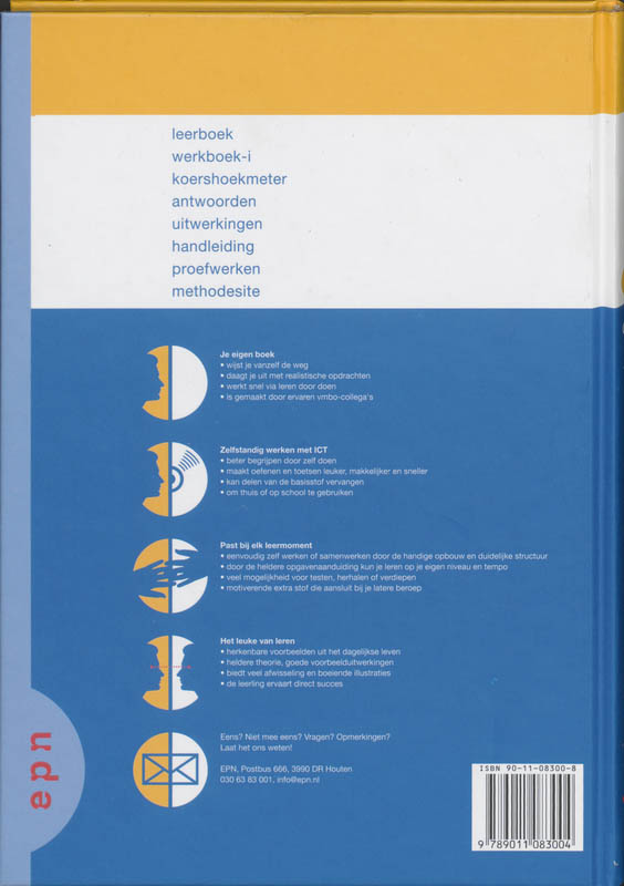 Achterkant van 3 vmbo-KGT 2