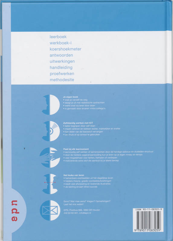 Achterkant van Leerboek